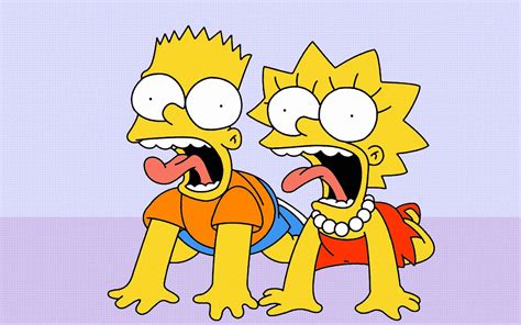 bart and lisa simpson